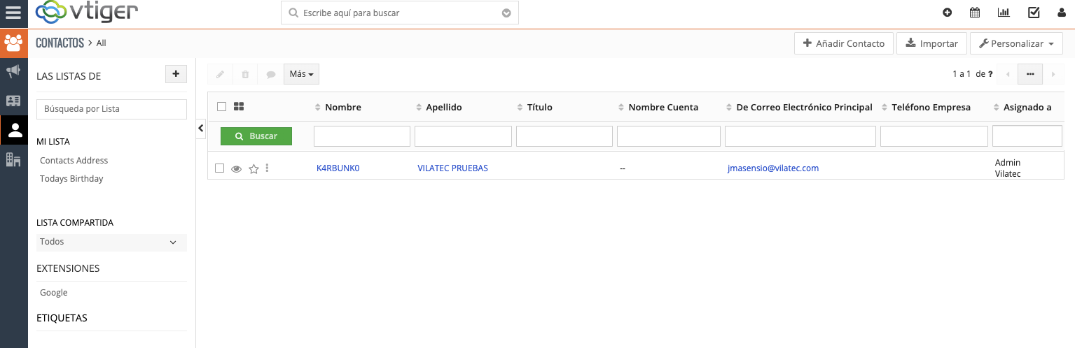 Vista general lista contactos